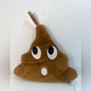 Brown Emoji wallet Plush style